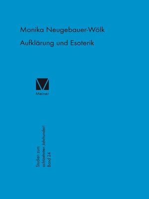 cover image of Aufklärung und Esoterik